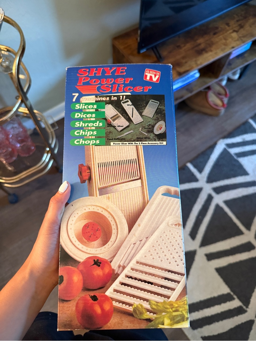 White Kitchen Power Slicer